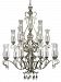 720-18-AS - Z-Lite - Melina Chandelier 8 Light Steel/Glass Antique Silver Finish with Clear Seedy Glass - Melina