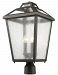 539PHBR-ORB - Z-Lite - Bayland - 20 Inch Three Light Outdoor Post Mount Oil Rubbed Bronze Finish with Clear Seedy Glass - Bayland