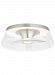 700FMAMBCS-LED930 - Tech Lighting - Ambist - 13 15W 1 LED Flush Mount - 3000K Color Tempature Satin Nickel Finish with Clear Glass - Ambist