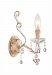 4521-CM-ROSA - Crystorama Lighting - Paris Market - One Light Wall Sconce Champagne Finish with Rose Murano Crystal - Paris Market