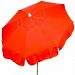 URAC-BH - Parasol Enterprises - Italian - 6' Umbrella with Bar Height Pole Acrylic Solid Red Finish - Italian
