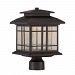 LED33436-ORB - Designers Fountain - Piedmont - 16.5 Inch 10W 1 LED Outdoor Post Lantern Oil Rubbed Bronze Finish with Clear Seedy Glass - Piedmont