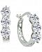 Giani Bernini Small Cubic Zirconia Hoop Earrings in Sterling Silver, Created for Macy's