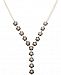 I. n. c. Gold-Tone Stone Pave Flower Lariat Necklace, 24" + 3" extender, Created for Macy's