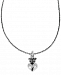 King Baby Women's Crown Heart 18" Pendant Necklace in Sterling Silver