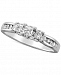 Diamond Princess Trio Engagement Ring (1/2 ct. t. w. ) in 14k White Gold