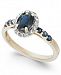 Sapphire (1-3/8 ct. t. w. ) & Diamond (1/6 ct. t. w. ) Ring in 14k Gold