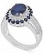 Sapphire (5 ct. t. w. ) & Diamond (1/4 ct. t. w. ) Ring in 10k White Gold
