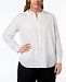 Eileen Fisher Plus Size Classic Collared Button-Up Shirt