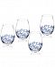 Spode Blue Italian Stemless Wine Glasses, Set of 4