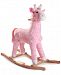 Trademark Global Happy Trails Penny the Pink Plush Rocking Giraffe