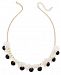 I. n. c. Gold-Tone Disc & Stone Necklace, 21" + 3" extender, Created for Macy's