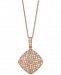 Le Vian Diamond Pave 18" Pendant Necklace (9/10 ct. t. w. ) in 18k Rose Gold