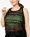 Go by Gossip Plus Size Global Girl Crochet Layered-Look Tankini Top, Created for Macy's Women's Swimsuit