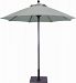 725AB55 - Galtech International - Manual Lift - 7.5' Round Umbrella 55: Taupe AB: Antique BronzeSunbrella Solid Colors - Quick Ship -