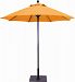 725w35 - Galtech International - Manual Lift - 7.5' Round Umbrella 35: Mandarin Orange W: WhiteSuncrylic - Quick Ship -