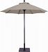 725W49 - Galtech International - Manual Lift - 7.5' Round Umbrella 49: Cocoa W: WhiteSunbrella Solid Colors - Quick Ship -