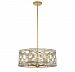 7-840-5-33 - Savoy House - Clarion - Five Light Pendant Gold Bullion Finish with Clear Crystal - Clarion