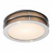 50130LEDD-BS/FST - Access Lighting - Iron - 12 15W 1 LED Flush Mount Brushed Steel Finish with Frosted Glass - Iron