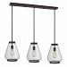3685OZ - Hinkley Lighting - Finley - 40 Inch Three Light Pendant Oil Rubbed Bronze Finish with Clear Seedy Glass - Finley