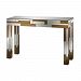 5173-027 - Sterling Industries - Geometric - 48 Console Table Copper/Clear/Smoked Mirror Finish - Geometric
