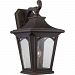 BFD8410K - Quoizel Lighting - Bedford - 18.25 One Light Outdoor Wall Lantern A21 Medium Base Lamping Mystic Black Finish with Clear Seedy Glass - Bedford