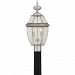NY9011K - Quoizel Lighting - Newbury - Two Light Outdoor Post Lantern Mystic Black Finish with Clear Seedy Glass - Newbury