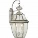 NY8411P - Quoizel Lighting - Newbury - 2 Light Outdoor Wall Lantern Pewter Finish with Clear Seedy Glass - Newbury