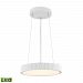 LC602-10-30 - Alico Industries - Digby - 16 24W 120 LED Pendant Matte White Finish with Opal White Glass - Digby