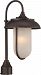 62/674 - Nuvo Lighting - Tulsa - 21 9.8W 1 LED Outdoor Post Lantern Mahogany Bronze Finish with Satin Amber Glass - Tulsa
