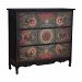 642527 - GUILD MASTER - Tall - 52 Three Drawer Chest Ash Black Stain/Aged Moroccan Finish - Tall