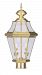 2264-02 - Livex Lighting - Georgetown - Two Light Outdoor Post Lantern Polished Brass Finish with Clear Beveled Glass - Georgetown
