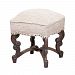 653504 - GUILD MASTER - 20 Scrolled Stool Gray Stain Finish -