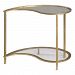 24623 - Uttermost - Darcie - 28 Bunching Side Table Teardrop/Antiqued Gold Leaf Finish with Clear Glass - Darcie