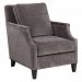 23312 - Uttermost - Dallen - 37 Accent Chair Pewter Gray/Brushed Nickel/Birch Charcoal Finish - Dallen
