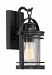 BKR8406K - Quoizel Lighting - Booker - 1 Light 100W Small Outdoor Wall Lantern Mystic Black Finish with Clear Seeded Glass - Booker