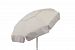 1424 - Parasol Enterprises - Euro - 6' Umbrella with Patio Pole Thin Stripe Vanilla/Taupe Finish -