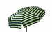 1405 - Parasol Enterprises - Euro - 6' Umbrella with Beach Pole Stripe Navy/Lime Finish -