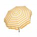 1328 - Parasol Enterprises - Italian - 6' Umbrella with Bar Height Pole Stripe Yellow/White Finish -