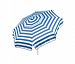 1322 - Parasol Enterprises - Italian - 6' Umbrella with Bar Height Pole Stripe Blue/White Finish -