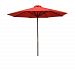 1288 - Parasol Enterprises - Classic Wood - 9' Market Umbrella Red Finish -