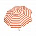 1337 - Parasol Enterprises - Italian - 6' Umbrella with Bar Height Pole Stripe Orange/White Finish -