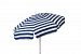 1399 - Parasol Enterprises - Italian - 6' Umbrella with Beach Pole Stripe Navy/White Finish -