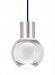 700TDMINAP11CUS-LED922 - Tech Lighting - Mina - 7.6 159.5W 11 LED 2200K Line-Voltage Suspension Blue Clear Glass - Mina