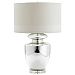 05562 - Cyan lighting - Winnie - One Light Small Table Lamp Polished Chrome Finish with White Fabric/white Lining Shade - Winnie