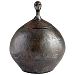 06036 - Cyan lighting - 7.50 Inch Decorative Small Keep Your Head Up Container Rustic Finish -