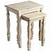 07152 - Cyan lighting - 22.5 Triomphe Nesting Tables Distressed White Finish -