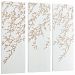 07518 - Cyan lighting - 47.25 Inch Cherry Blossom Wall Art White/Gold Finish -
