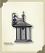 7461-72 - Quorum Lighting - Huxley - One Light Small Wall Lantern Rustic Silver Finish with Seeded Glass - Huxley