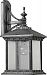 7561-72 - Quorum Lighting - Huxley - One Light Large Wall Lantern Rustic Silver Finish with Seeded Glass - Huxley